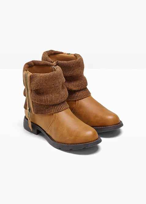 Boots med strikket innfelling i skaftet, bonprix
