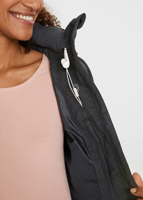 Vattert outdoor-jakke, Oversized, vannavvisende, bonprix