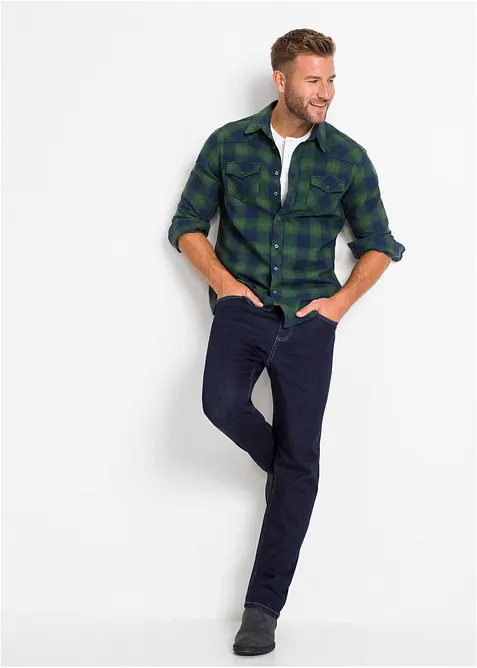 Flanellskjorte i 100% bomull, bonprix