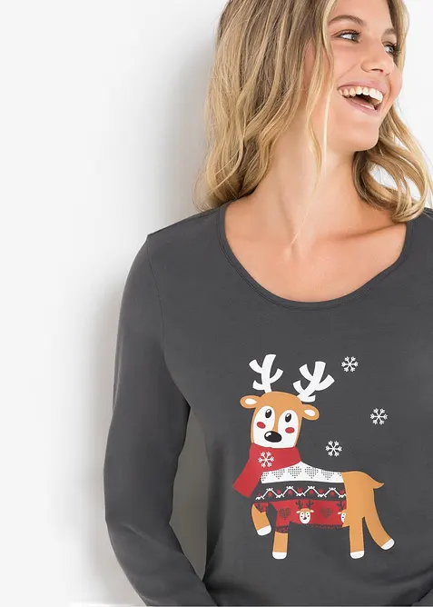 Pyjamas i 100% økologisk bomull, bonprix