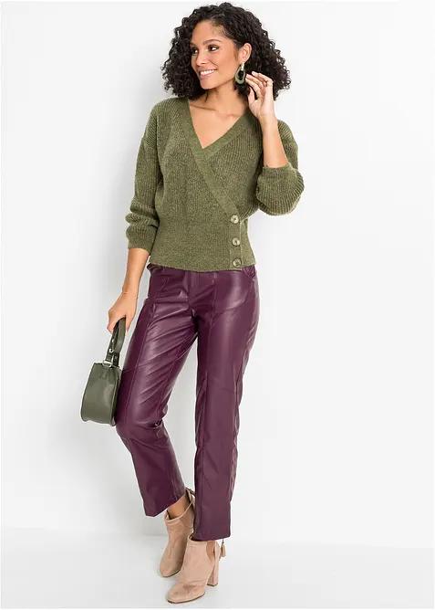 Genser i omslagsstil, bonprix