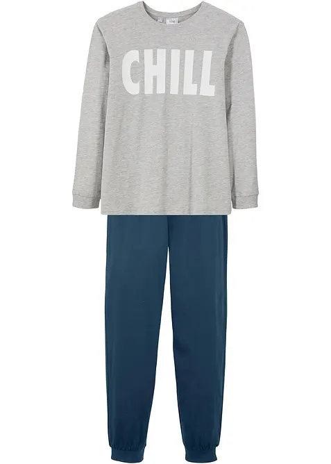 Pyjamas med myk økologisk bomull (2-delt sett), bonprix