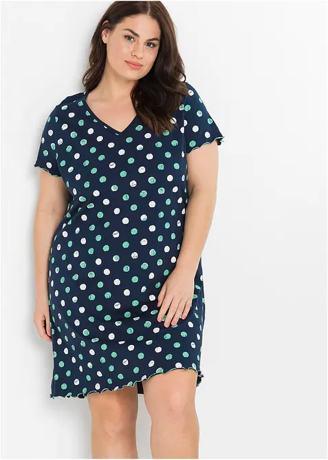 Kort nattkjole i økologisk bomull, bonprix