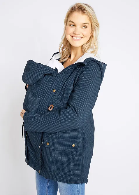 Mykt f&ocirc;ret 3-i-1-mamma- og b&aelig;rejakke, bonprix