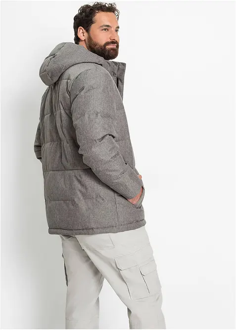 Vattert vinterjakke med hette, bonprix