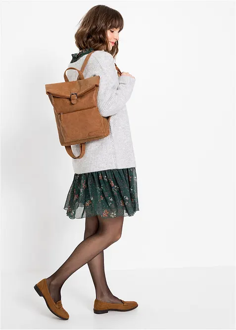 Ryggsekk med utvendig rom og spenne, bonprix