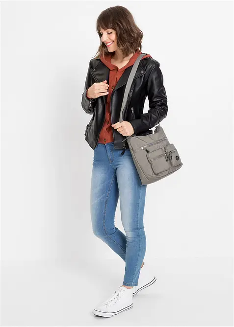 Skulderveske med utvendige rom, bonprix