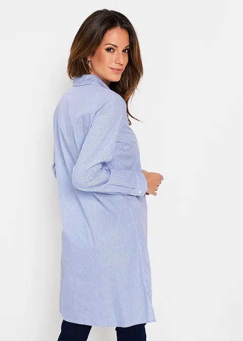 Skjortekjole i ren bomull, bonprix