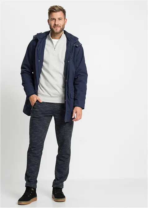 Sweatshirt med troyer-krage, bonprix