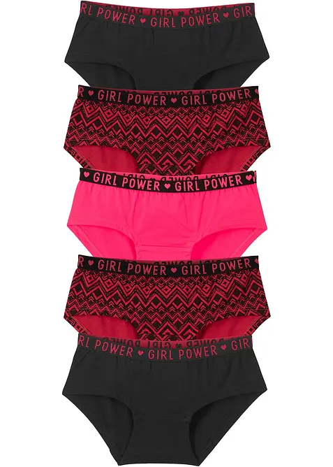 Hipstertruse med myk bomull (5-pack), bonprix