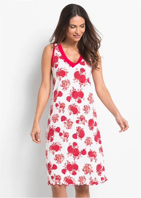 Kort nattkjole i myk viskosemiks, bonprix