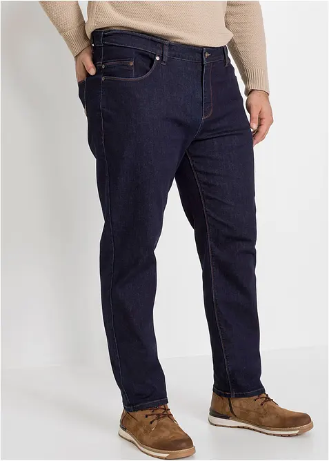 Regular Fit-jeans med multi-stretch, komfortlinning, Straight, bonprix