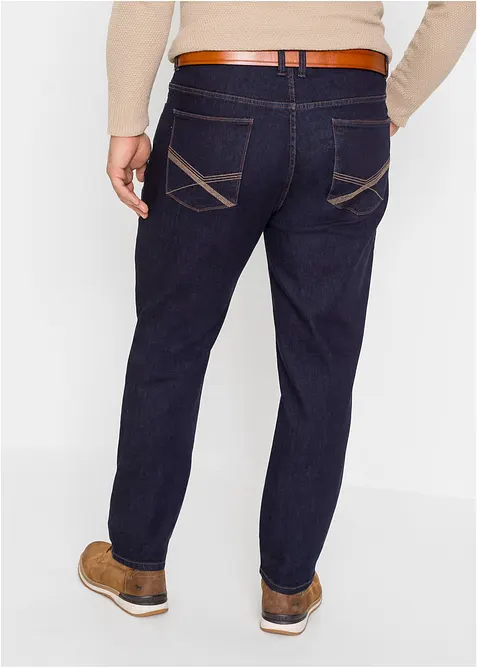 Regular Fit-jeans med multi-stretch, komfortlinning, Straight, bonprix