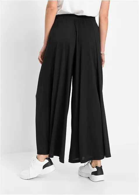 Culottes i jersey med vide ben, bonprix