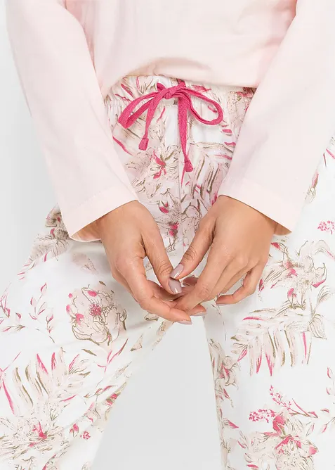 Pyjamas i 100% &oslash;kologisk bomull, bonprix
