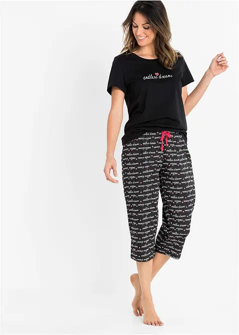 Pyjamas i 100% bomull, bonprix