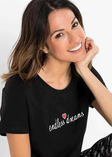 Pyjamas i 100% bomull, bonprix