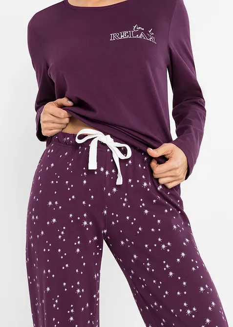 Pyjamas i 100% bomull, bonprix