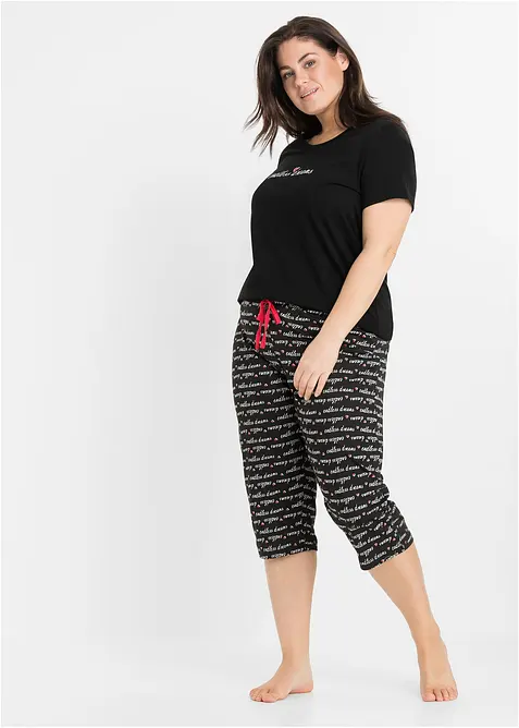 Pyjamas i 100% bomull, bonprix