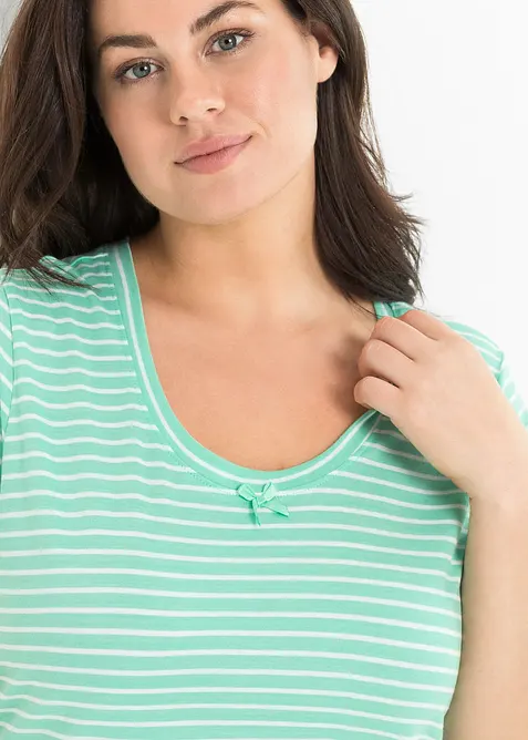 Lang nattkjole i 100% bomull, bonprix