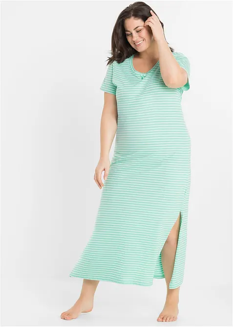 Lang nattkjole i 100% bomull, bonprix