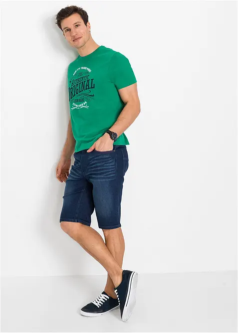 T-skjorte i 100% økologisk bomull (2-pack), bonprix