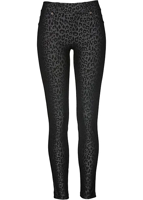 Jeggings med leopardm&oslash;nster, bonprix