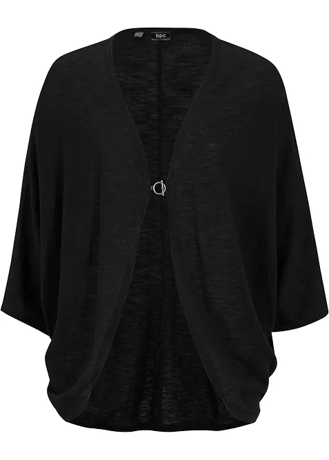 Finstrikket cardigan i 100% bomull, bonprix