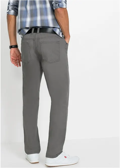 Regular Fit slip on-bukse med komfortlinning, Straight (2-pack), bonprix