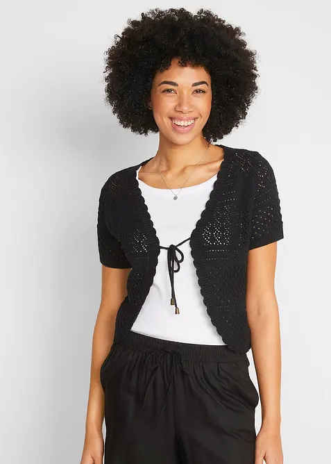 Kort, heklet bolero, bonprix