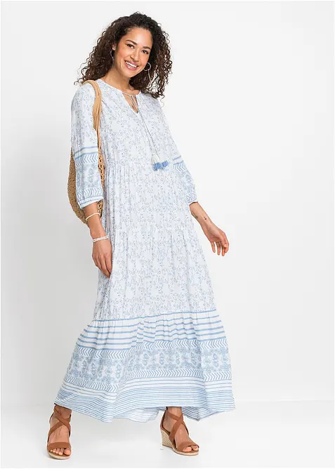 Maxikjole i lett viskose, bonprix