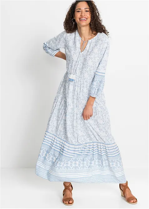 Maxikjole i lett viskose, bonprix