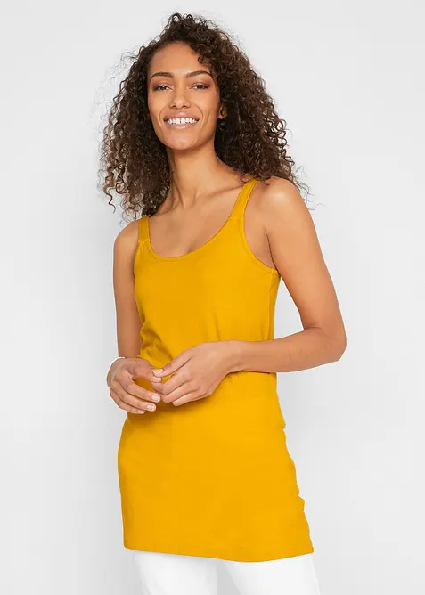 Lang singlet med &oslash;kologisk bomull (2-pack), bonprix