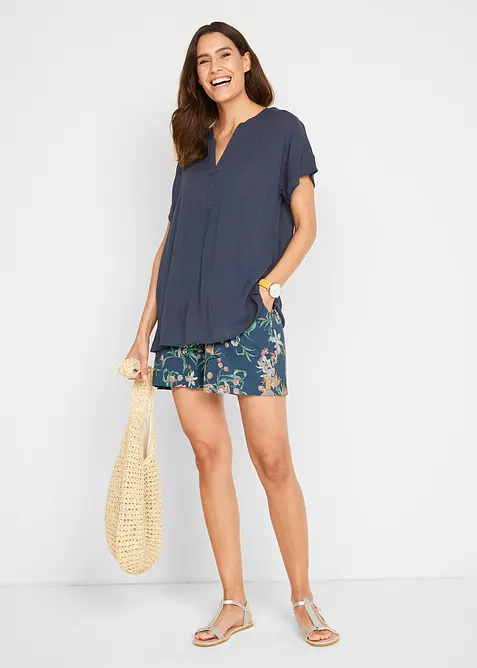 Jerseyshorts i elastisk bomullsmiks (2-pack), bonprix