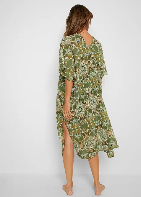 Oversized strandtunika i lett chiffon, bonprix