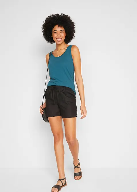 Jerseytopp i 100% økologisk bomull, bonprix