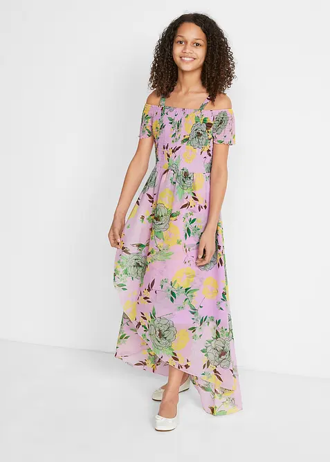 Kjole med singoalla-utringning, bonprix