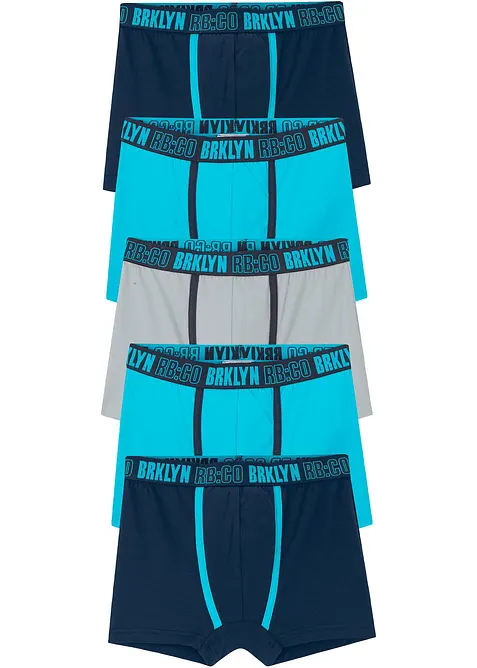 Boksershorts med myk bomull (5-pack), bonprix