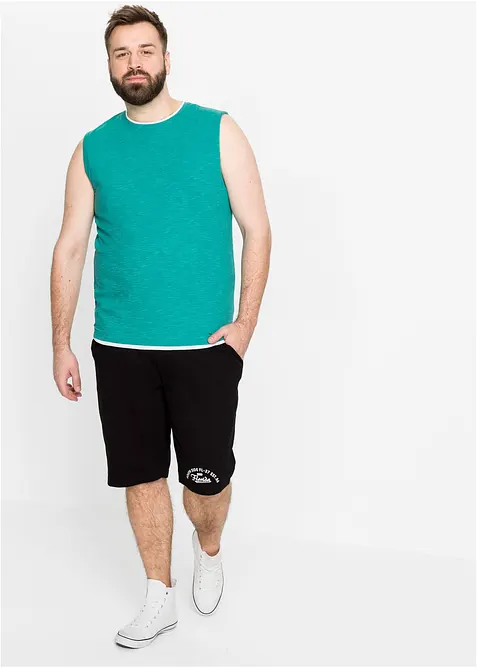 Jersey bermudashorts i 100% &oslash;kologisk bomull, bonprix