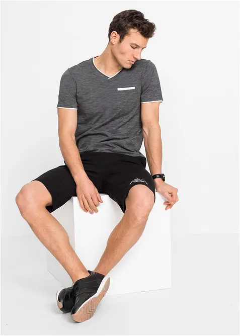 Jersey bermudashorts i 100% &oslash;kologisk bomull, bonprix