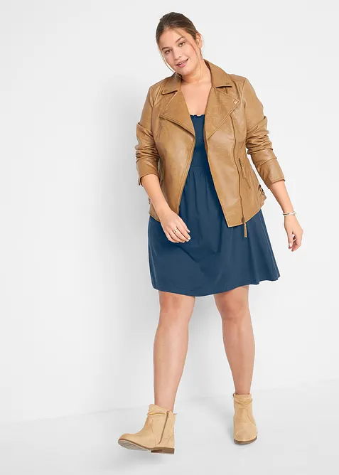 Jerseykjole i 100% økologisk bomull, bonprix