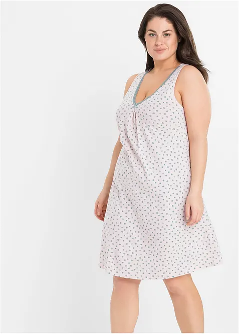 Kort nattkjole i myk viskosemiks, bonprix