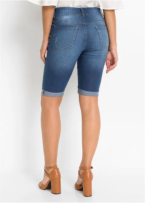 Bermudashorts i denim Mid Waist, bonprix
