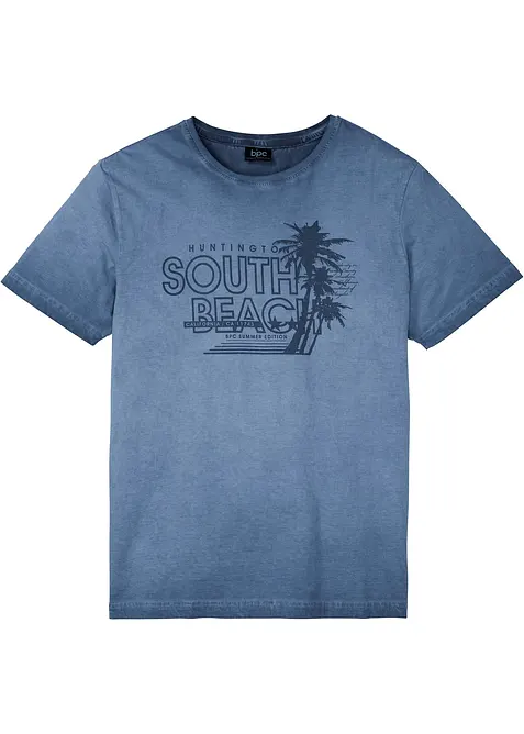 T-skjorte i økologisk bomull i vasket look, bonprix