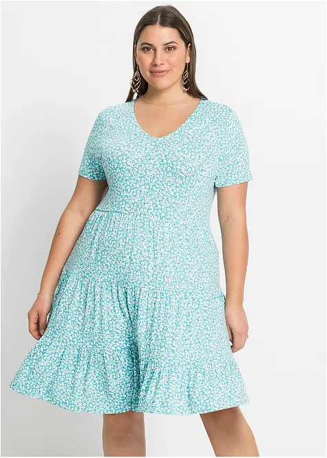 Jerseykjole i viskosemiks, bonprix