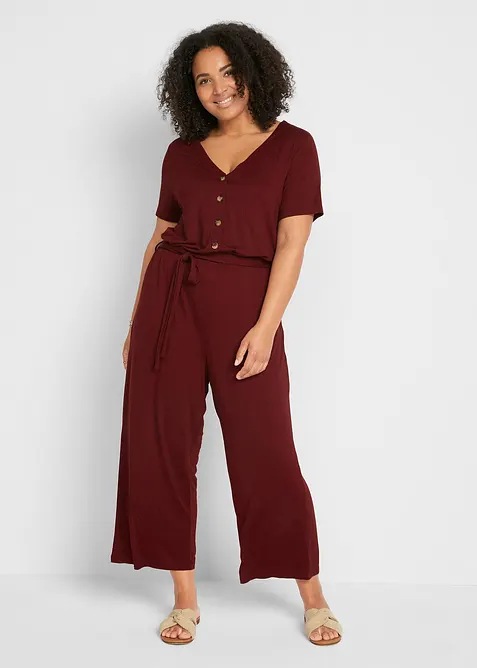 Jersey-jumpsuit i viskosemiks, bonprix