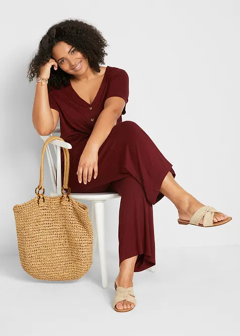 Jersey-jumpsuit i viskosemiks, bonprix