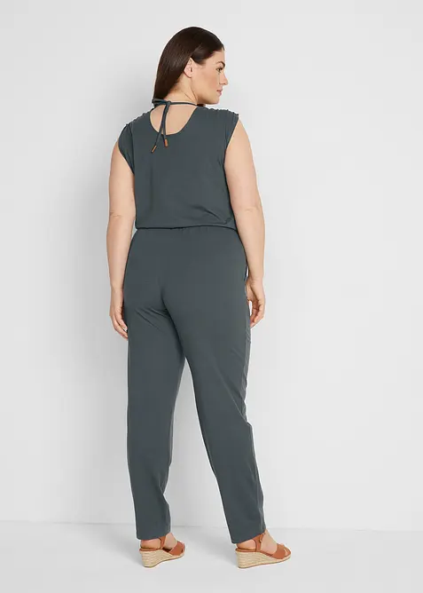 Trikot-jumpsuit av bomullsmiks, bonprix