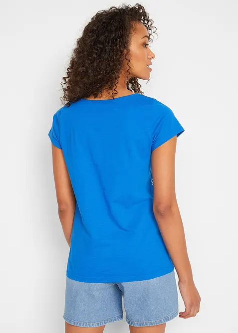 Topp i flammegarn, kort arm, bonprix