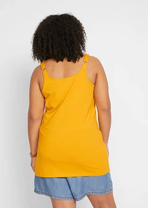 Lang singlet med &oslash;kologisk bomull (2-pack), bonprix